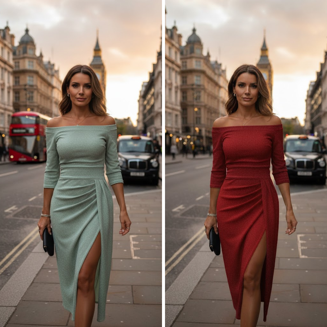 Isabeau | Robe maxi chic à col halter avec une coupe élégante et fluide